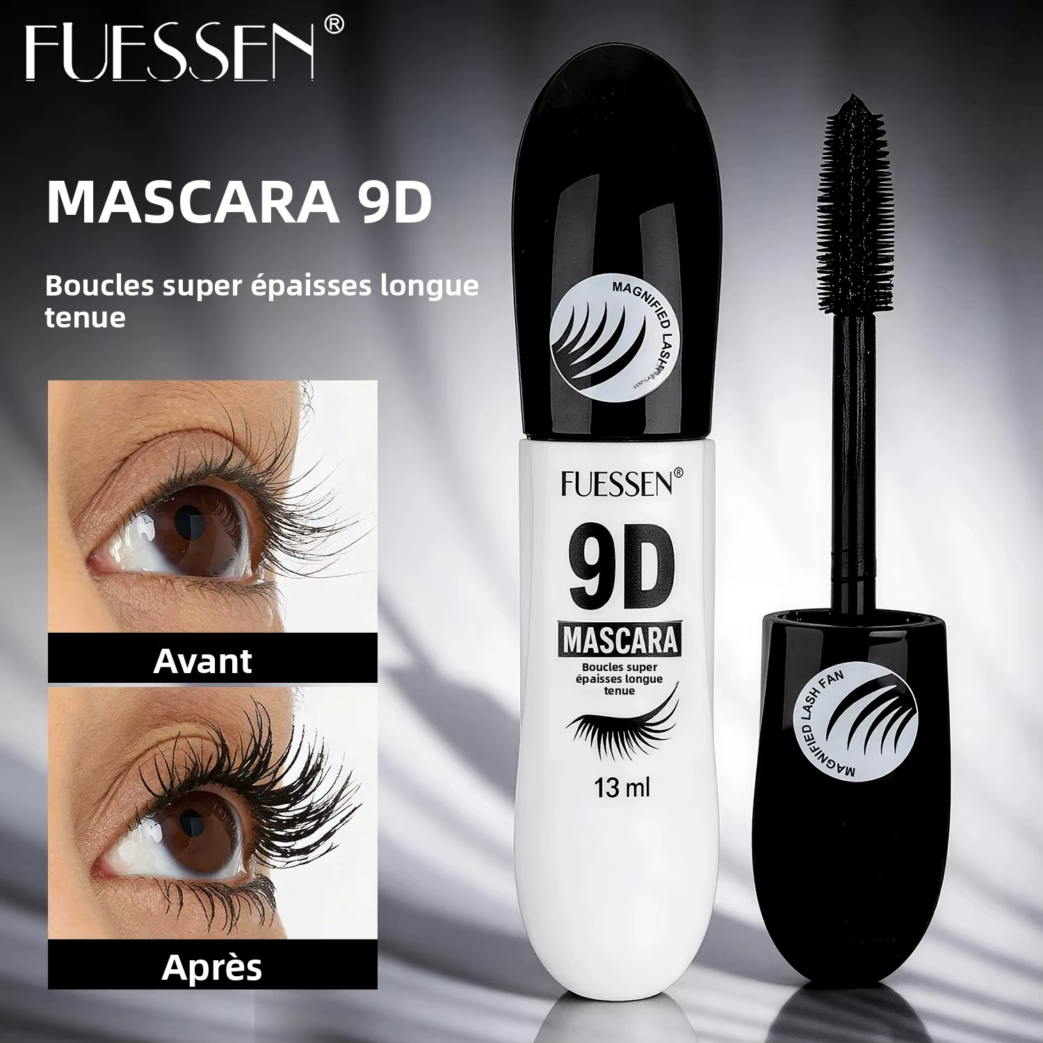 Mascara en fibres 9D noir