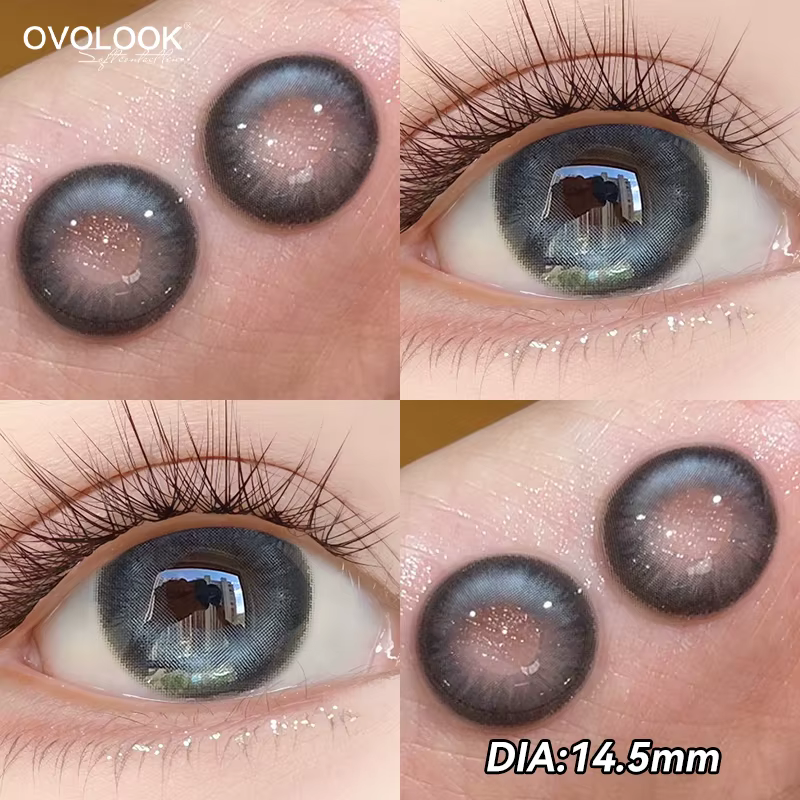 2PCS lentilles de Contact Silver Knight pour les yeux