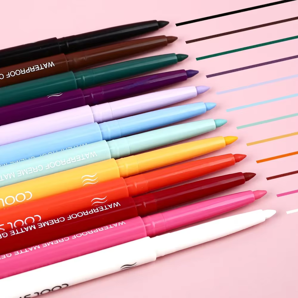 Ensemble d'eye-liners imperméables 12 couleurs