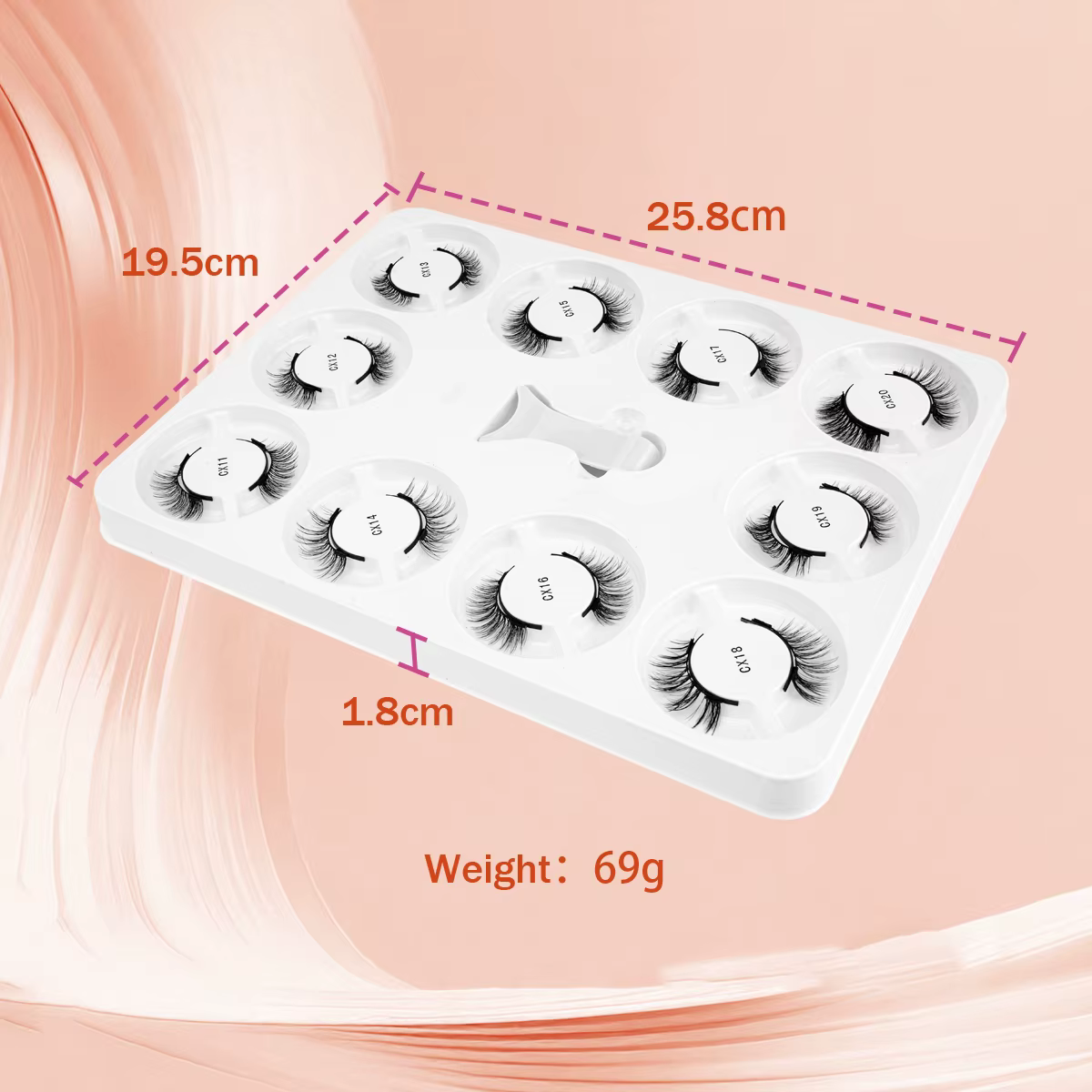 Kit de cils magnétiques 5/10 paires Extension de Faux