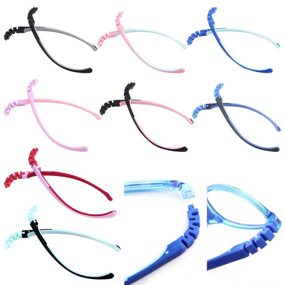 Lunettes antidérapantes à clipser, bras, accessoires de lunettes, monture de lunettes, jambe de remplacement