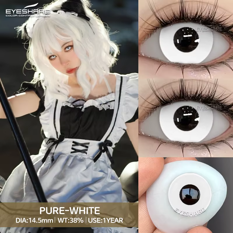 EYESHARE 1 paire de lentilles de Contact de couleur pour les yeux Anime Cosplay