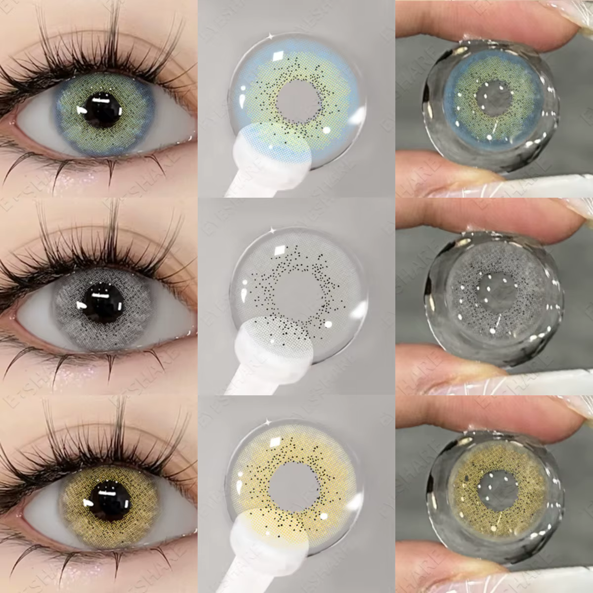 EYESHARE 2 pièces lentilles de Contact de couleur naturelle pour les yeux