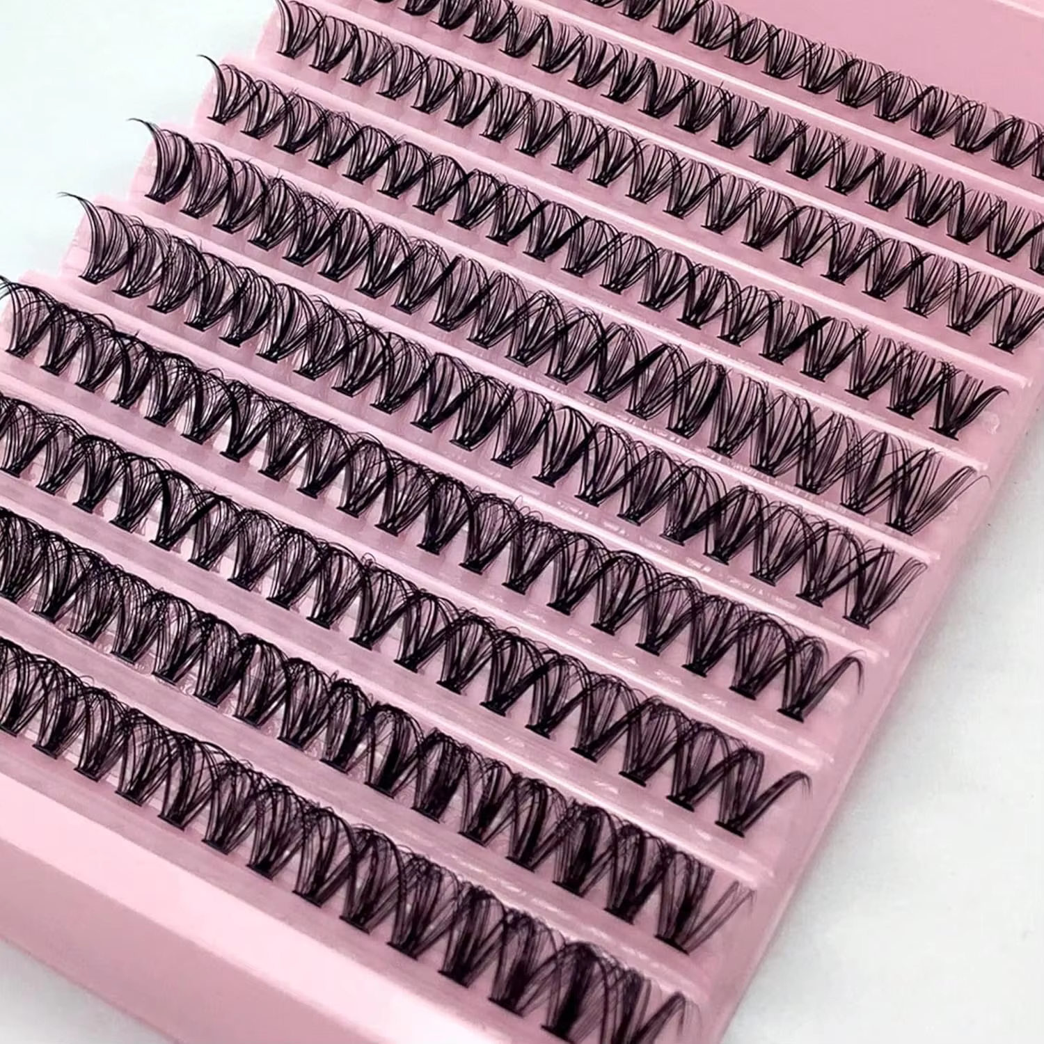 Vente chaude! Faux cils européens et américains super denses à 200 grappes - Restock pour un usage naturel et confortable