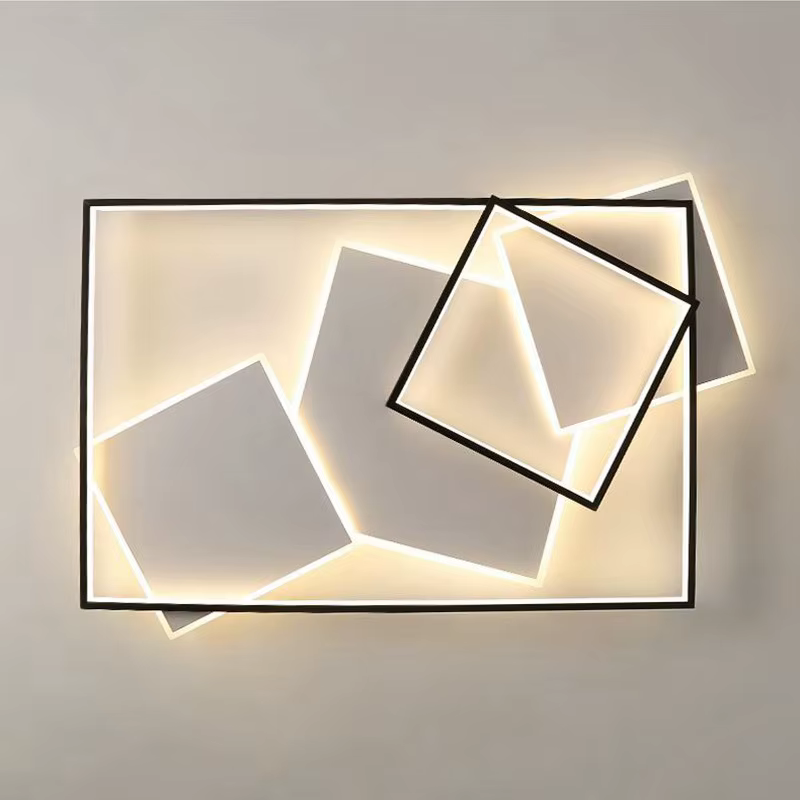Moderne salon plafonnier mode Simple chambre appartement lustre créatif Intelligent LED intérieur Becoration lampes