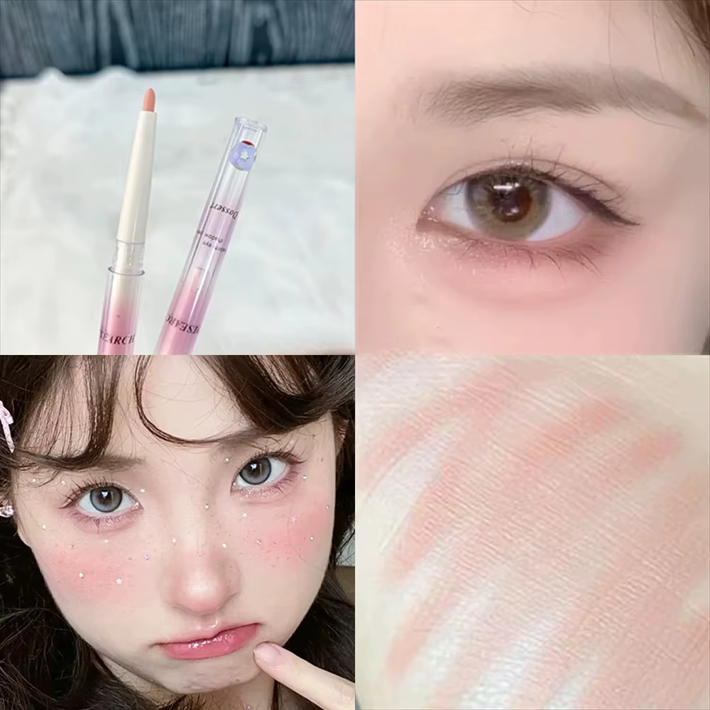 Crayon Aegyo Sal Rose Nude pour le dessous des yeux, effet éclaircissant, stylo de maquillage pour le contour des yeux, surligneur pour paupières inférieures, cosmétique de contour