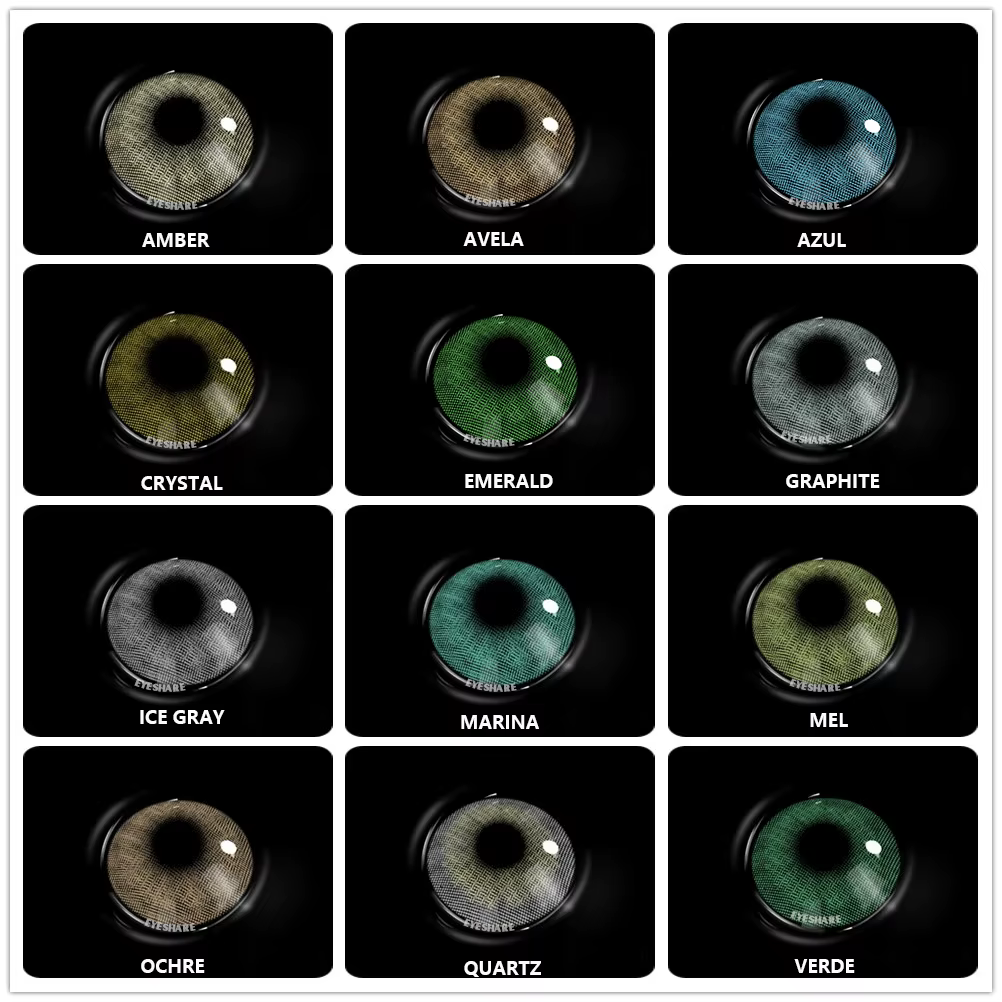 AMARA lentilles de Contact de couleur marron vert lentille yeux belle élève