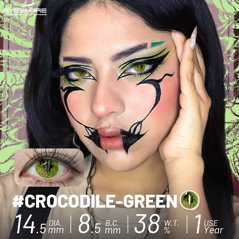 EYESHARE Lentilles de contact rouges pour cosplay