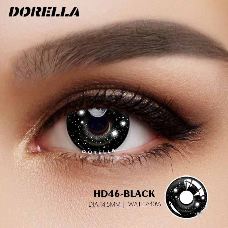 D'ORELLA 1 paire de lentilles de contact colorées pour les yeux