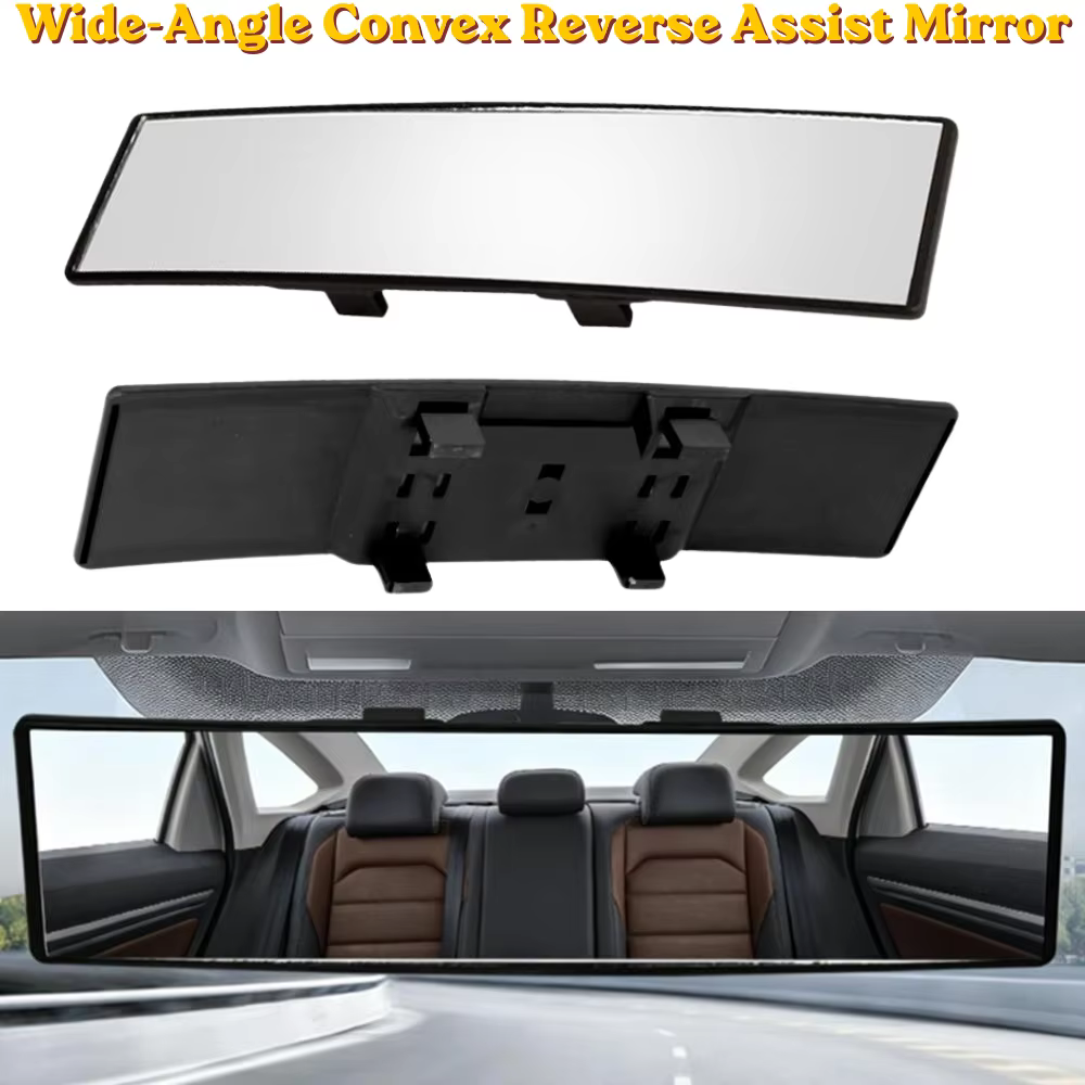 Rétroviseur de voiture anti-buée, anti-éblouissement, panoramique, à vision étendue, fixation rapide, stable, pour la conduite en famille, observation du bébé, rétroviseur arrière