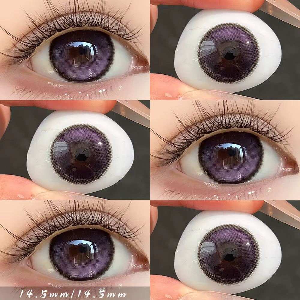OVOLOOK - 2 paires de lentilles de couleur pour les yeux