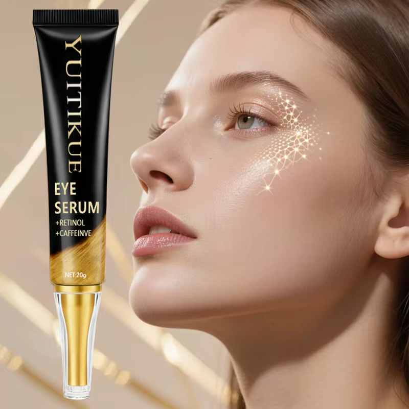 YUITIKUE Crème pour les yeux à la caféine 20 g – Raffermissant et liftant à action rapide