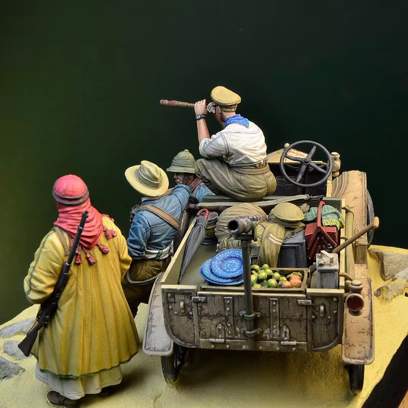 kit modèle kit résine Armée britannique du Moyen-Orient (y compris les fournitures, pas de véhicules)