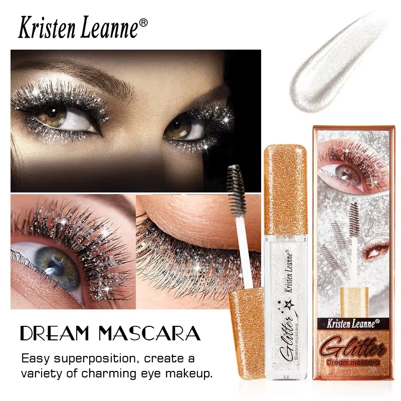 Mascara à paillettes, 7 couleurs