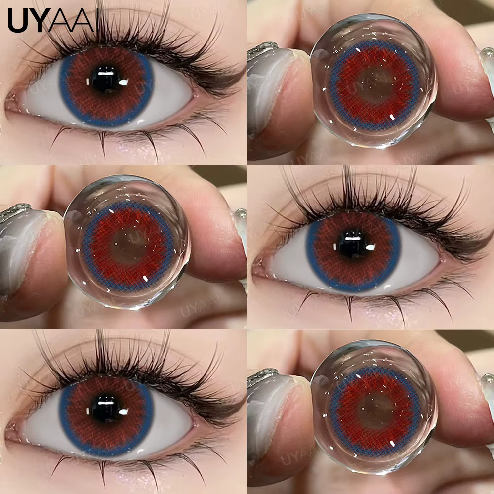 Lentilles de contact colorées UYAAI : bleues