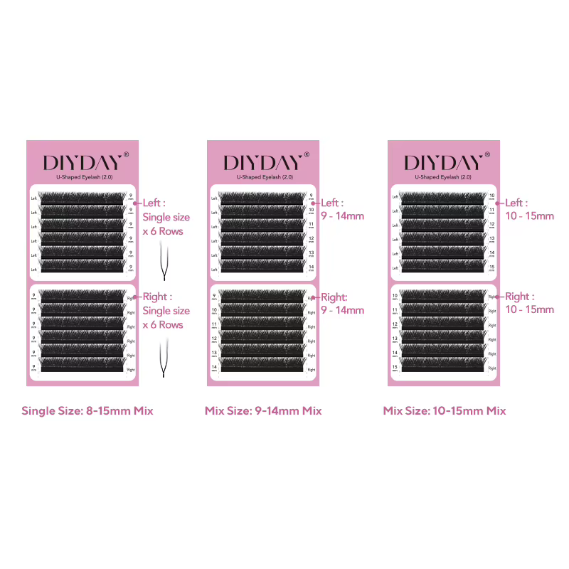 DIYDAY Foxy U-YY Shaped Eyelash Extension