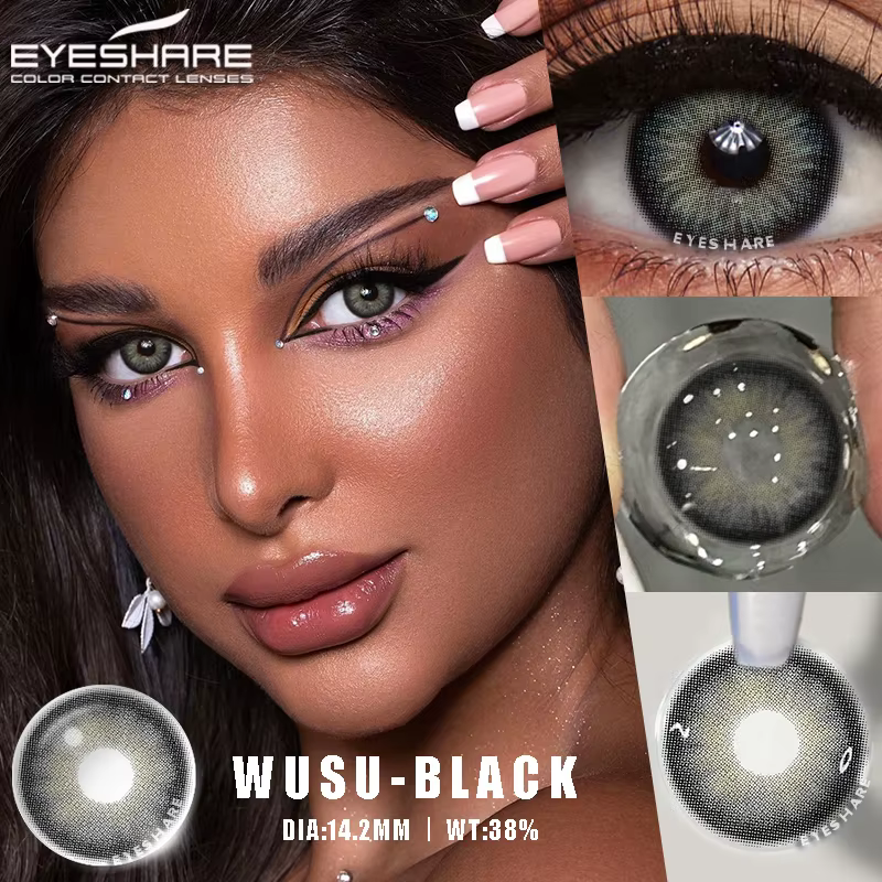 EYESHARE 1 Paire de Lentilles de Contact Colorées Marron