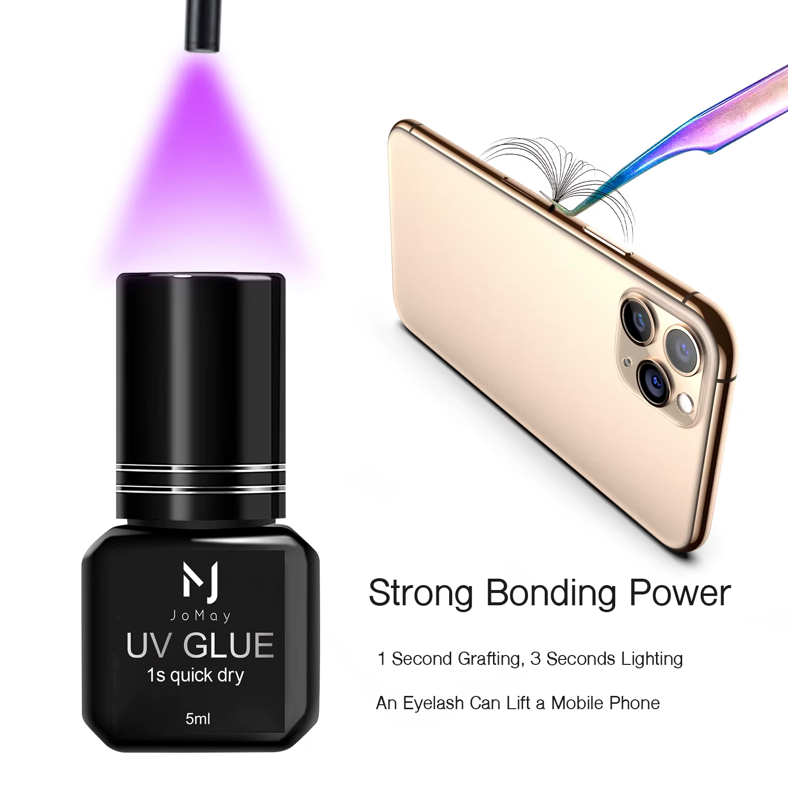 Colle UV pour cils, outils de maquillage