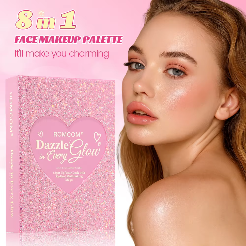 Livre magique de maquillage tout-en-un de 5 pages : kit complet avec fard à paupières multi-ombrage