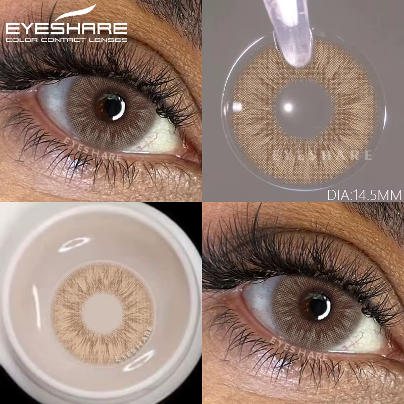EYESHARE 1 paire de lentilles de contact de couleur pour les yeux contatos