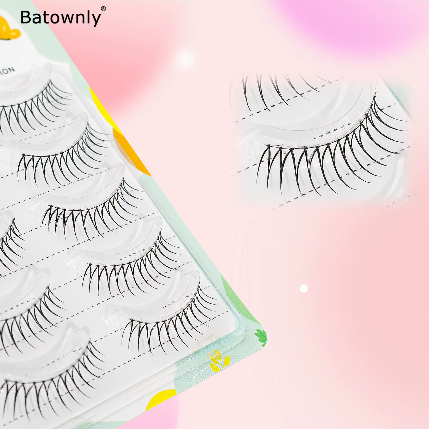5 paires de faux cils naturels