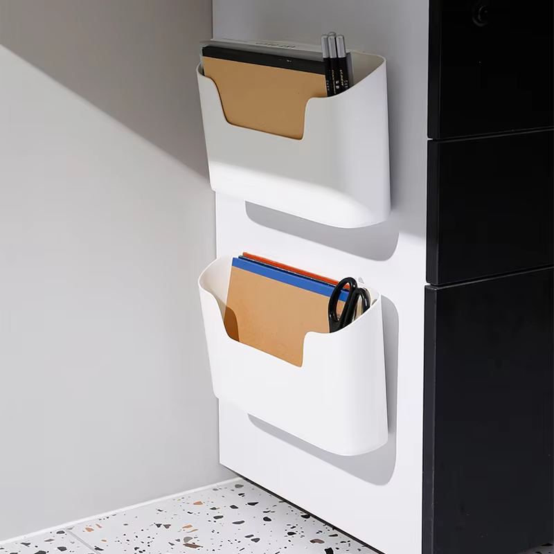 Support de rangement adhésif mural de cuisine, boîte de rangement multifonctionnelle pour porte d'armoire sous évier, étagère à tiroir, organisateur de salle de bains