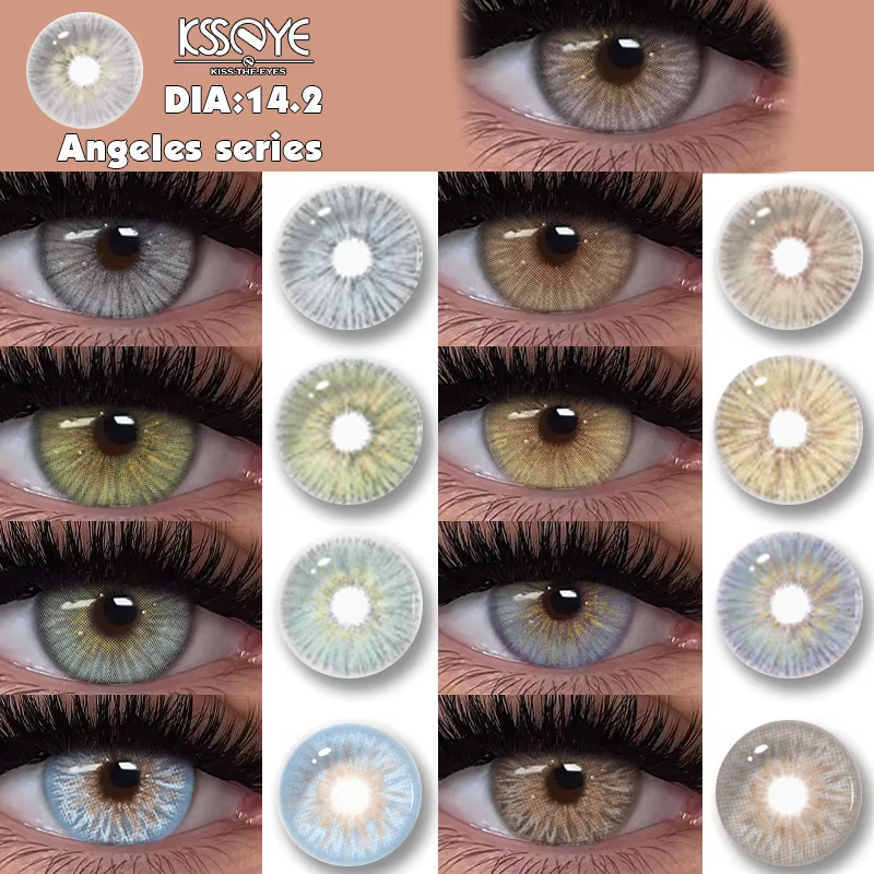 KSSEYE 1 paire de lentilles de contact colorées de haute qualité avec correction pour les yeux
