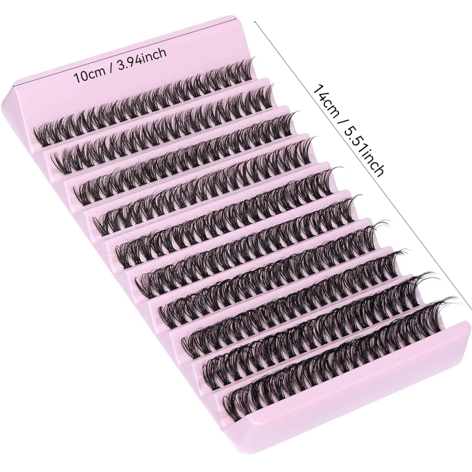 Vente chaude! Faux cils européens et américains super denses à 200 grappes - Restock pour un usage naturel et confortable