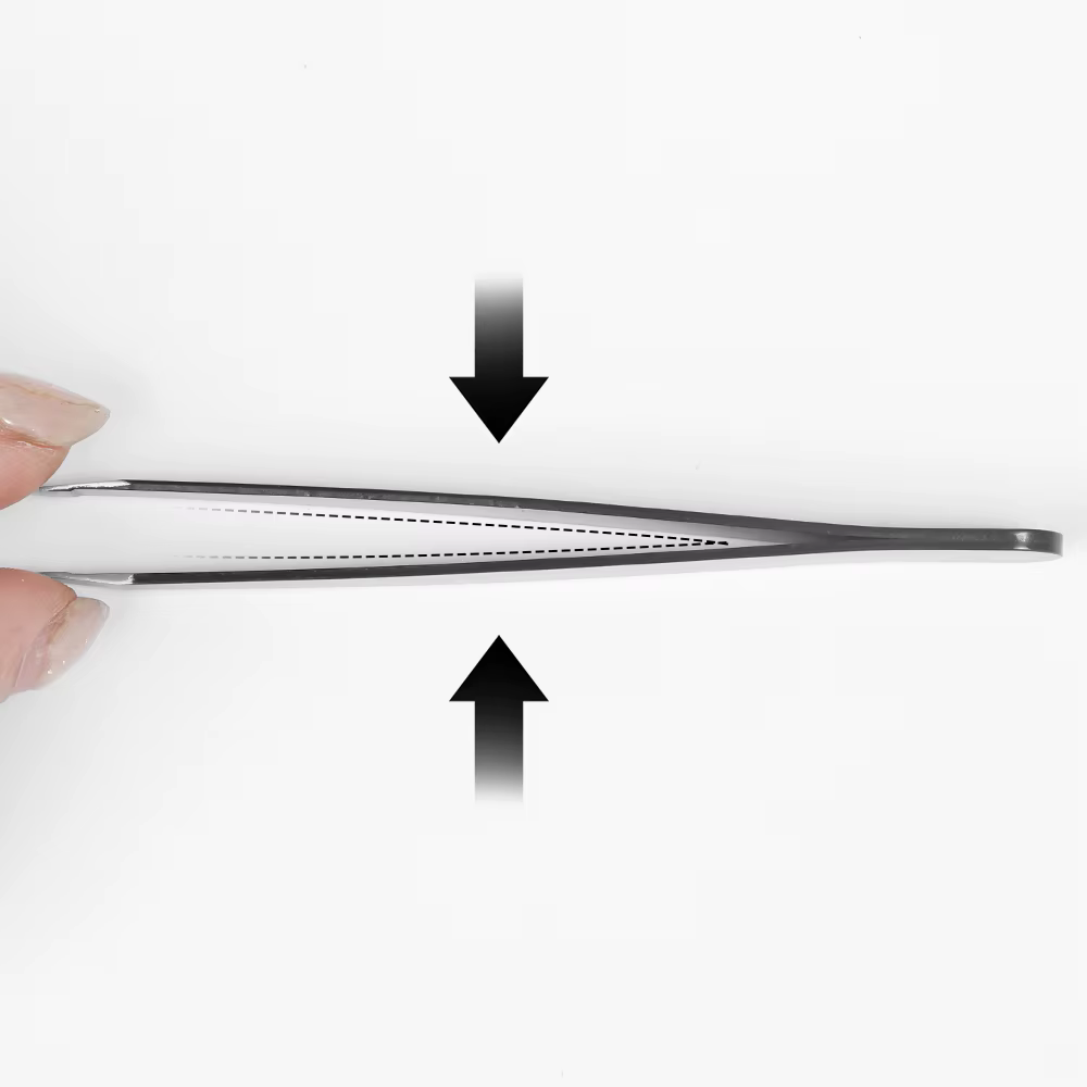 Pincettes à sourcils de précision noires