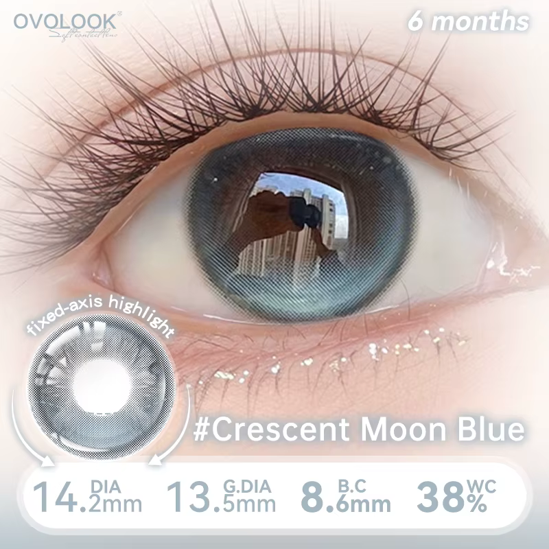 Lentilles de Contact bleues pour les yeux mode couleur élèves beauté