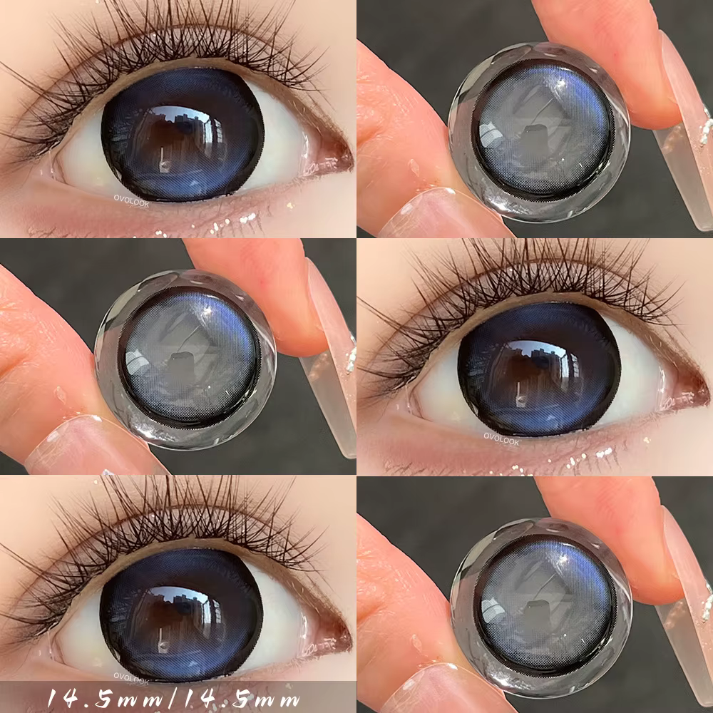 OVOLOOK - Lot de 2 paires de lentilles de contact colorées pour les yeux