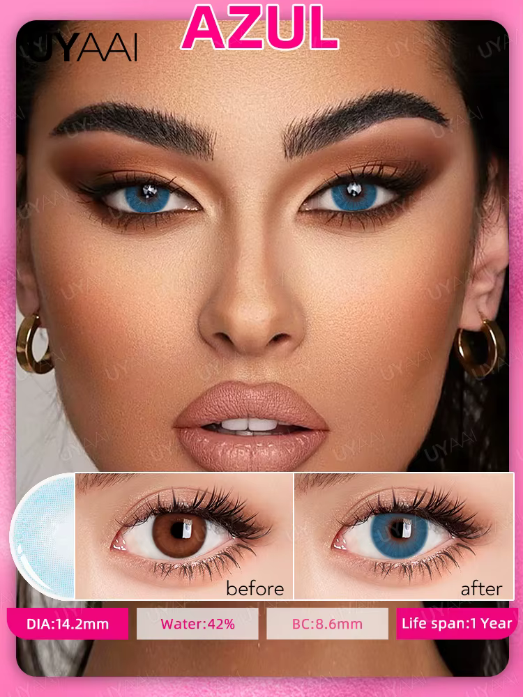 UYAAI lentilles de couleur naturelle yeux