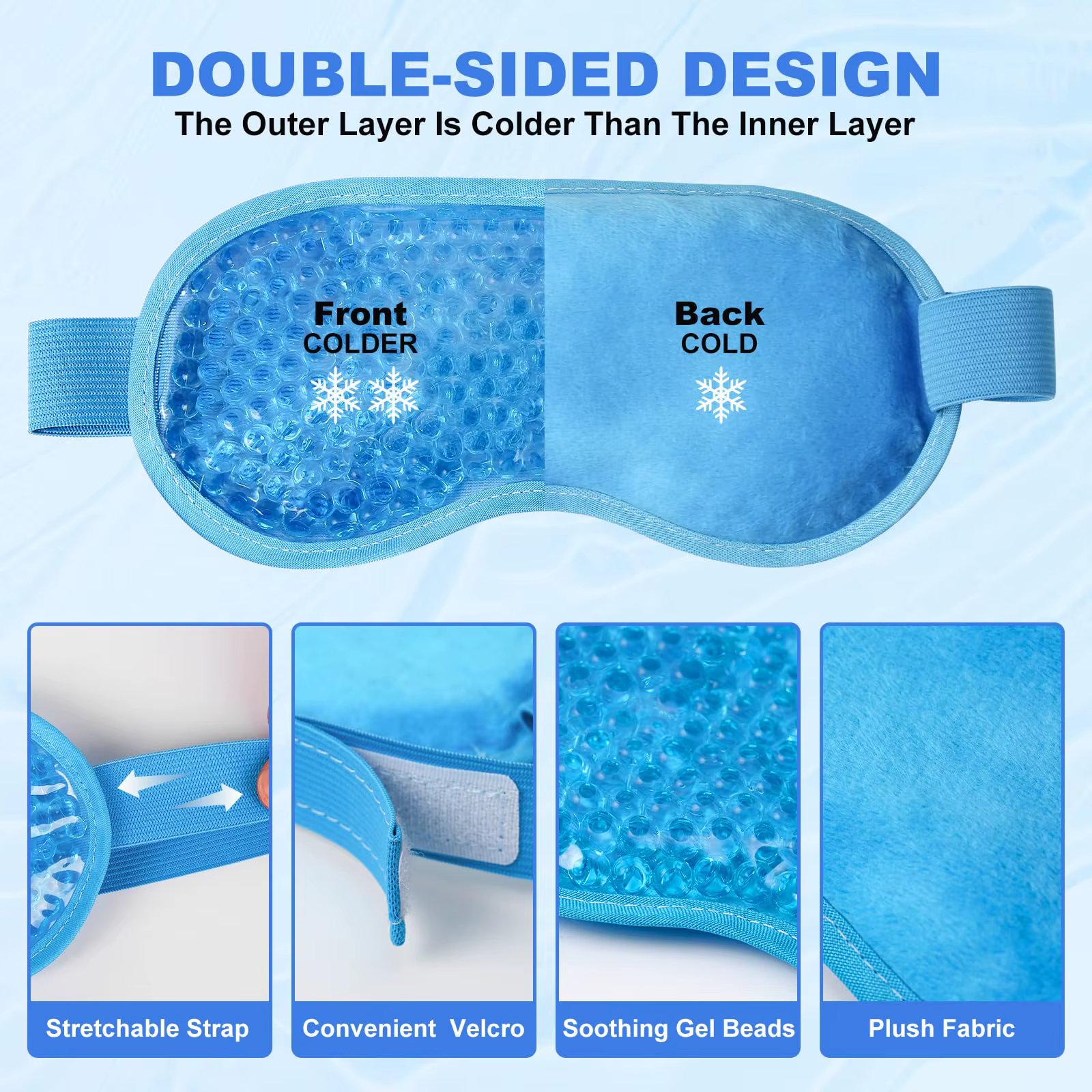 Masque rafraîchissant pour les yeux gonflés