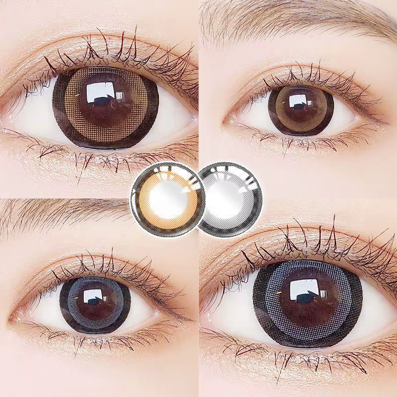Lentilles colorées pour le maquillage des yeux