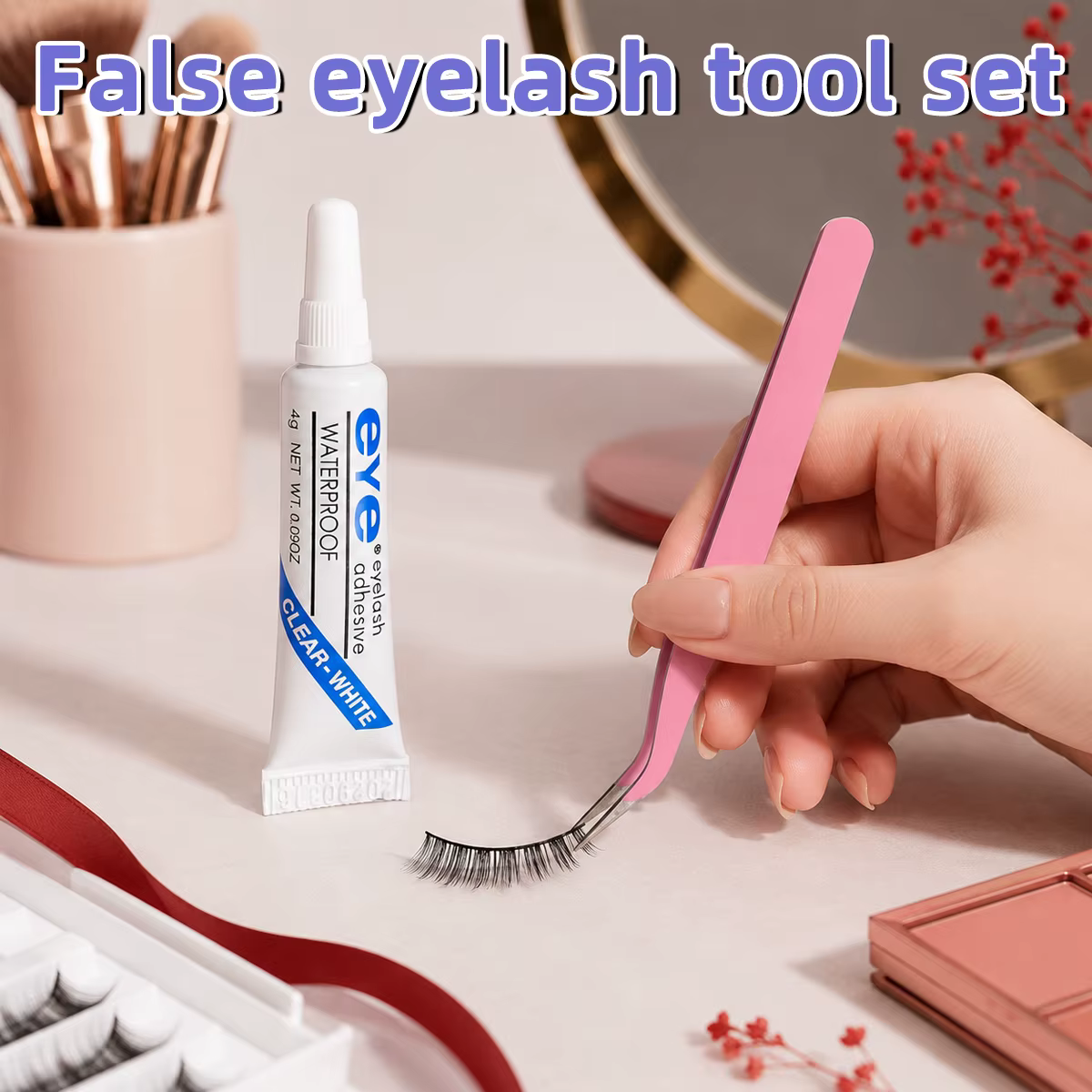 Colle pour faux cils, adhésif imperméable et longue durée