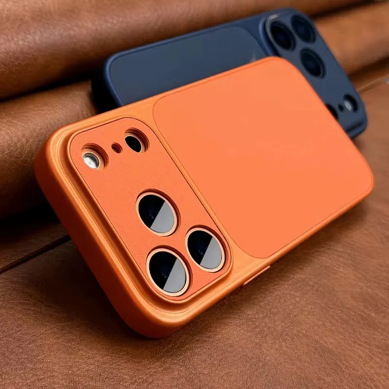 Nouvelle coque de téléphone rétro orange de luxe pour iPhone 17 Air 16 15 14 13 12 11 Pro Max, transformable en série 17