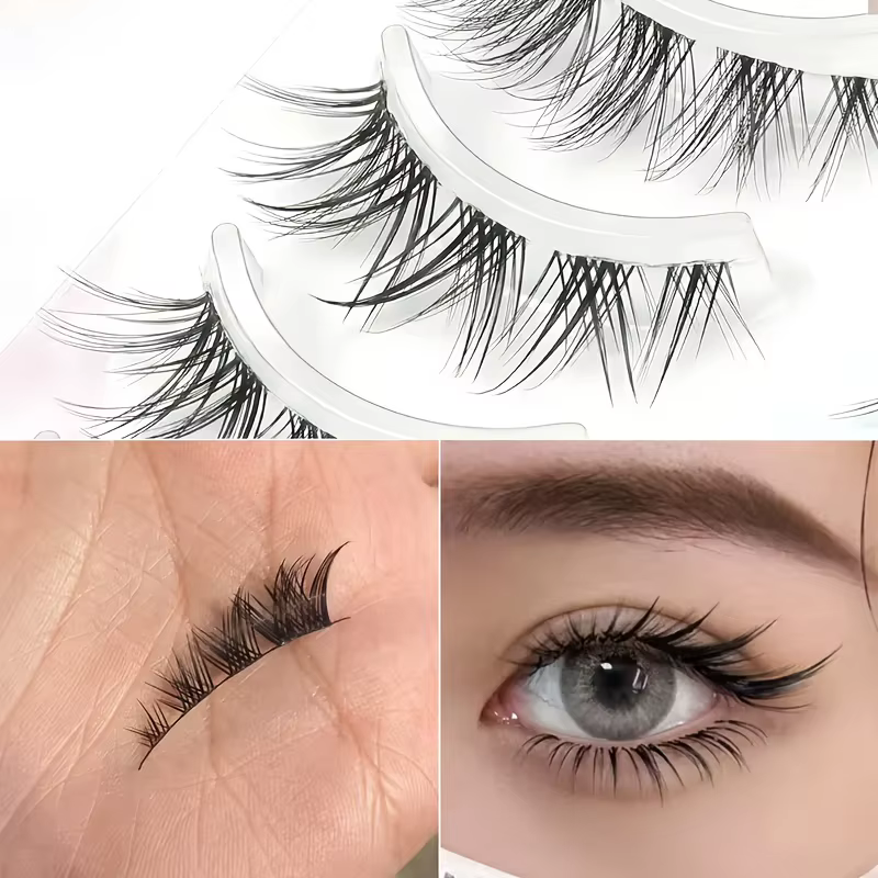 5 paires de faux cils naturels