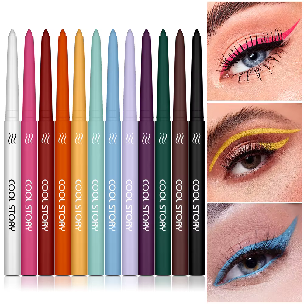 Ensemble d'eye-liners imperméables 12 couleurs