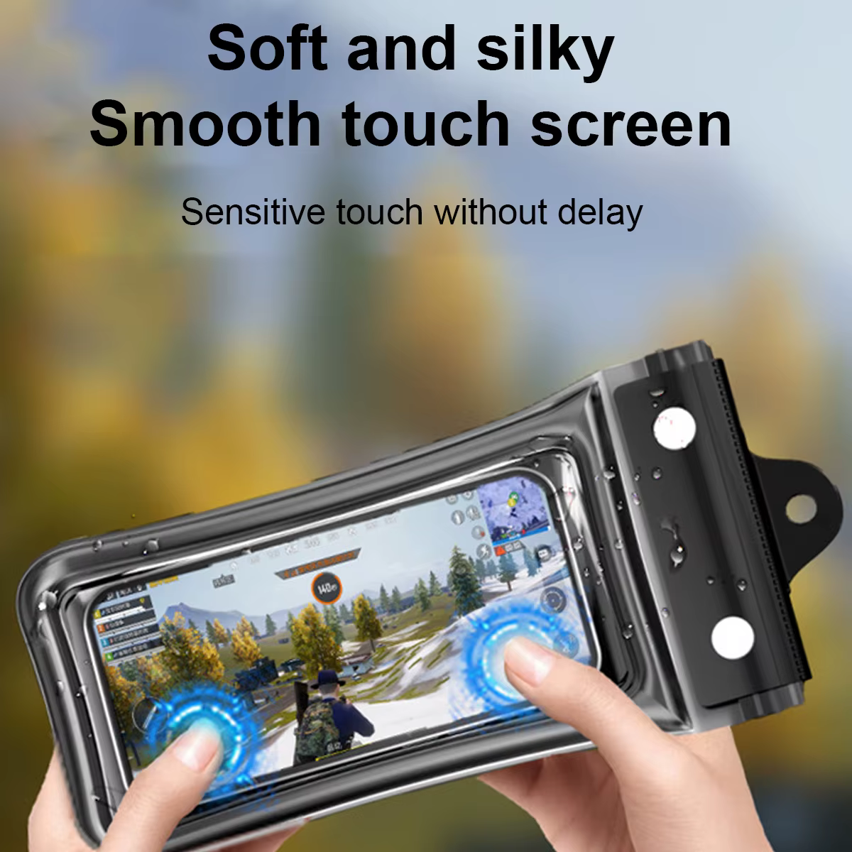 Étui étanche flottant pour téléphone, sac de natation à vision panoramique, sac étanche transparent pour la neige et la forêt tropicale, housse étanche avec joint d'étanchéité