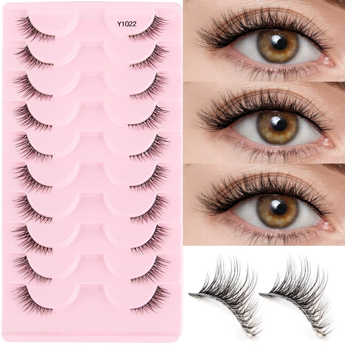 Faux cils demi-bouquet 10-5 paires