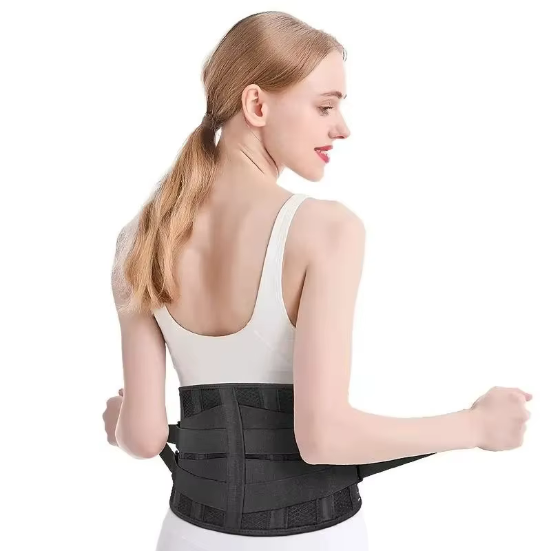 Ceinture de soutien lombaire réglable à double traction respirante pour décompression de la colonne vertébrale, attelle orthopédique médicale pour soulagement de la douleur