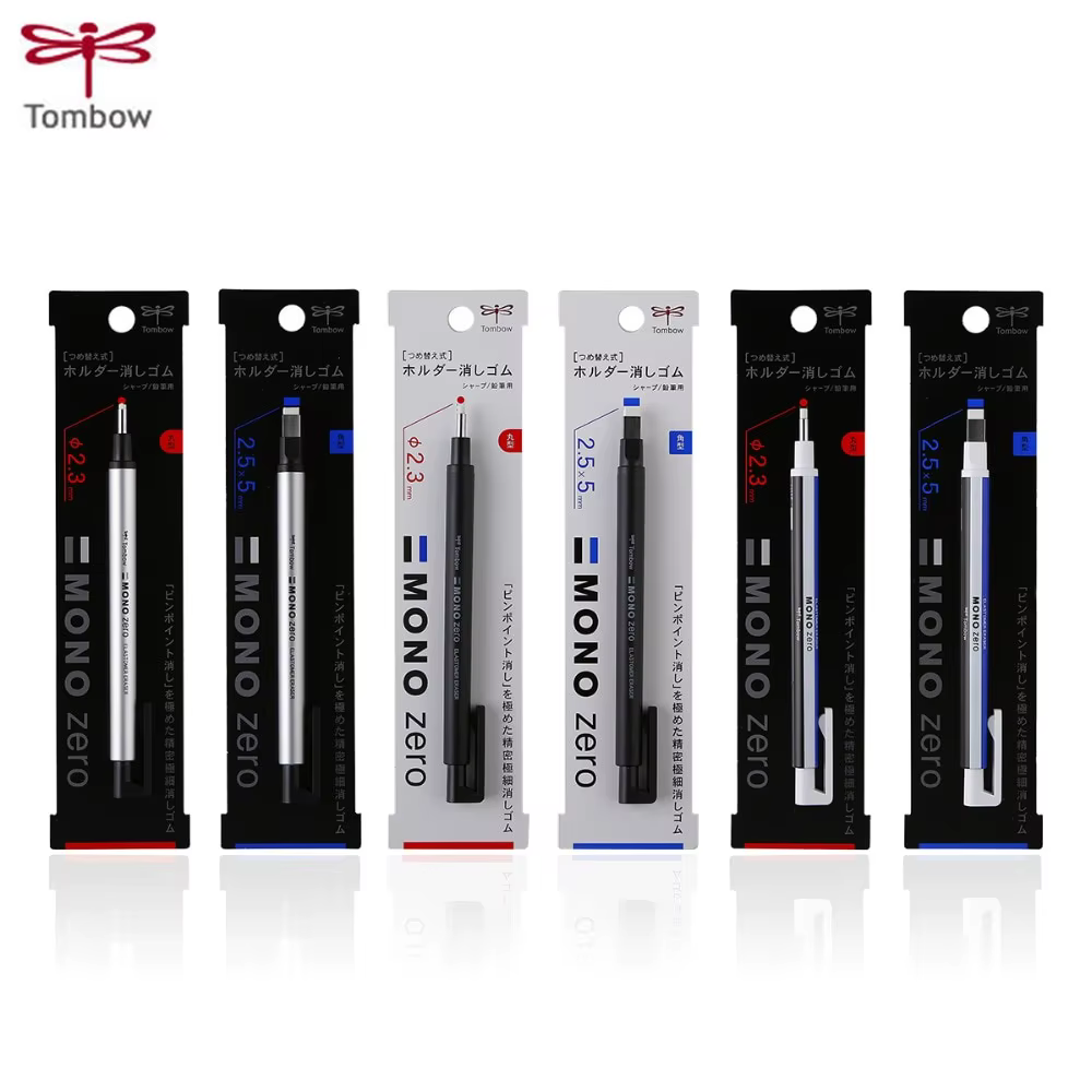 Tombow MONO Zero stylo gomme à pousser crayon caoutchouc ластик papeterie japonaise pour fournitures pour étudiants en Art dessin recharge remplaçable