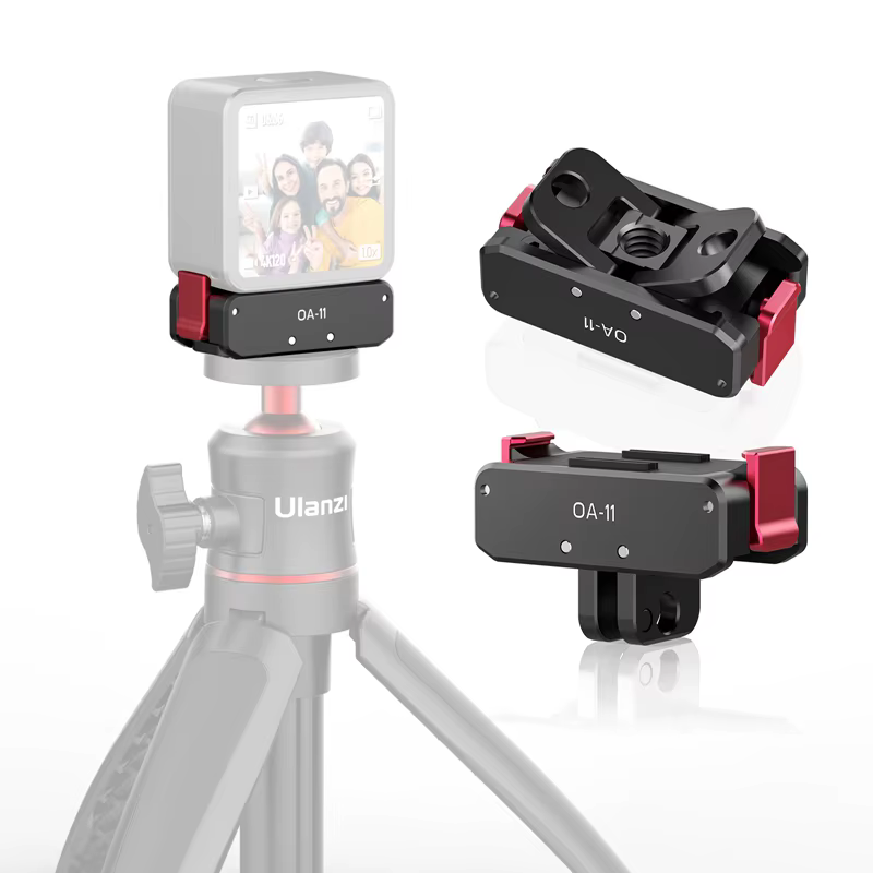 Ulanzi OA-11 Base pliante à double interface pour DJI Osmo Action 3 support pliable OA-13 Base d'alimentation magnétique pour DJI Action 2