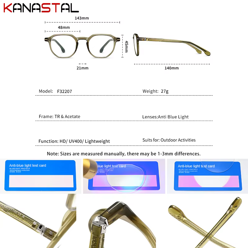 Lunettes de lecture anti-lumière bleue avec verres optiques CR39, montures en acétate pour hommes et femmes, lunettes de vue pour myopie, lunettes d'ordinateur