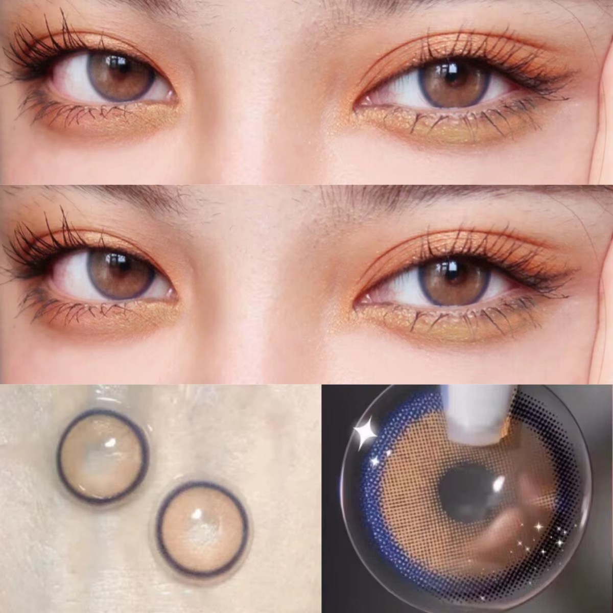 Lentilles de contact colorées naturelles pour femmes