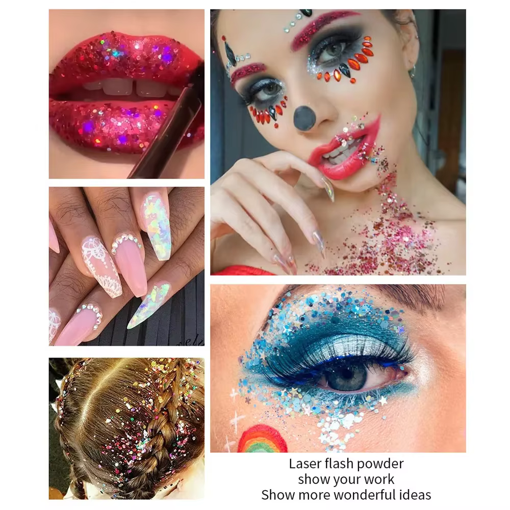 Gel à paillettes multifonctionnel pour le corps
