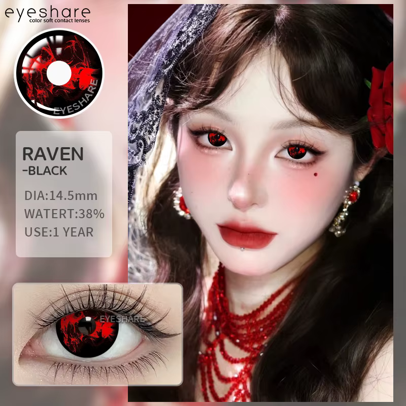 EYESHARE Couleur Cosplay Lentilles de Contact pour Yeux 1 Paire