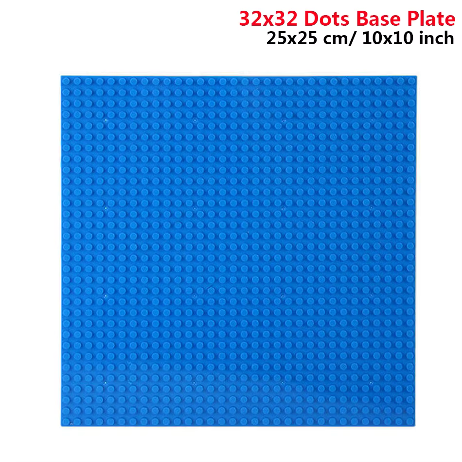 Blocs de construction classiques 32x32 32x16 points, plaque de Base MOC, briques de petite taille, pièces de plaque de Base pour figurines de ville, jouets pour enfants
