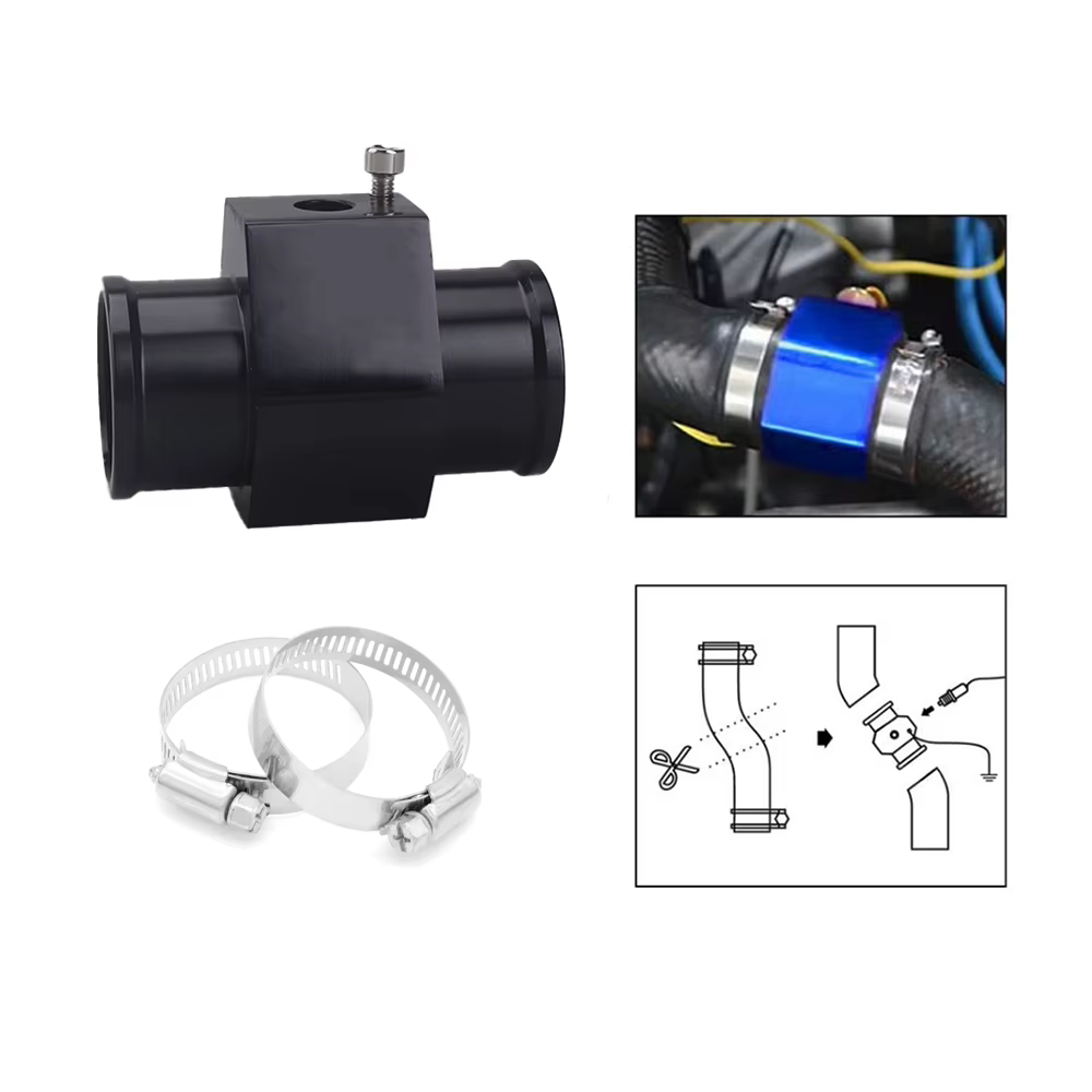 Jauge de température d'eau, capteur de température d'eau, adaptateur de tuyau 28mm / 30mm / 32mm / 34mm / 36mm / 38mm / 40mm