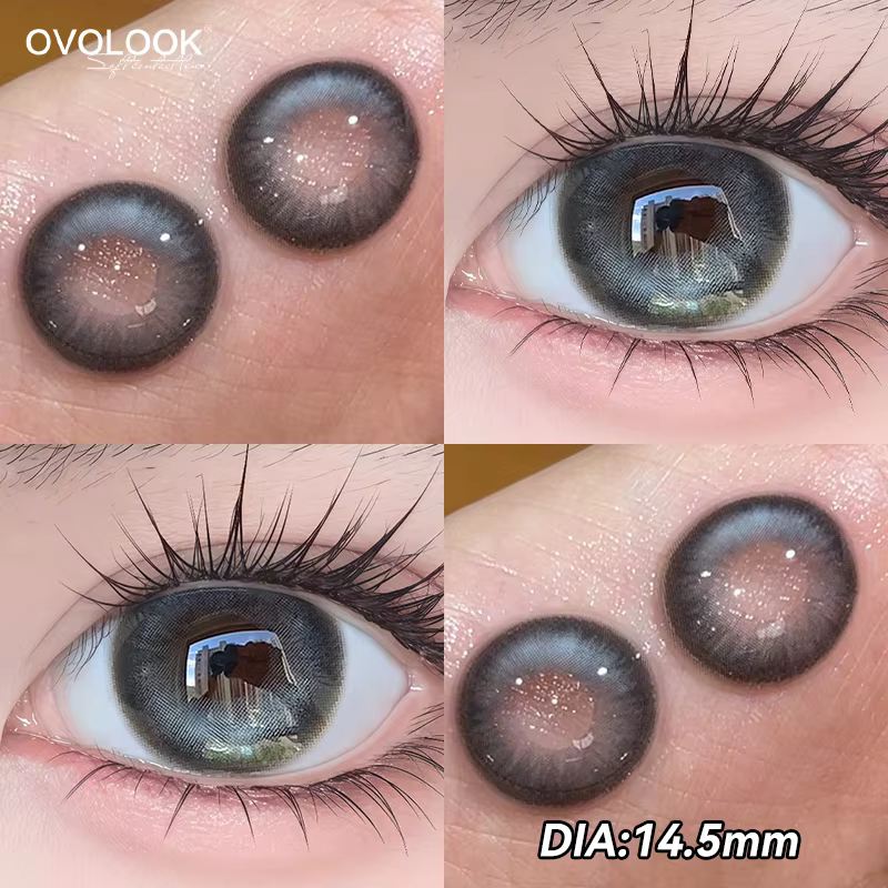 1Pair lentilles de contact à motifs uniques pour les yeux Cosplay